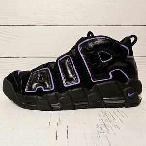 Nike Air More Uptempo '96 Black Action Grape Sneakers DV1879-001 Men's Size 10.5